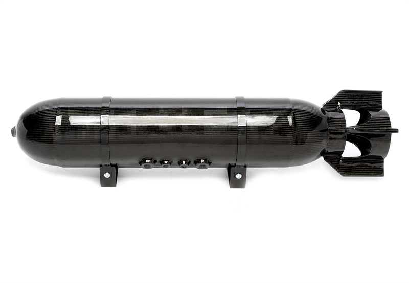 TA Technix Lufttank "Military Look" 19 Liter schwarz mit echt Carbon Furnier