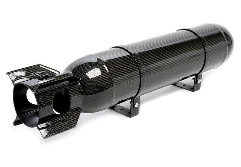 TA Technix Lufttank "Military Look" 19 Liter schwarz mit echt Carbon Furnier