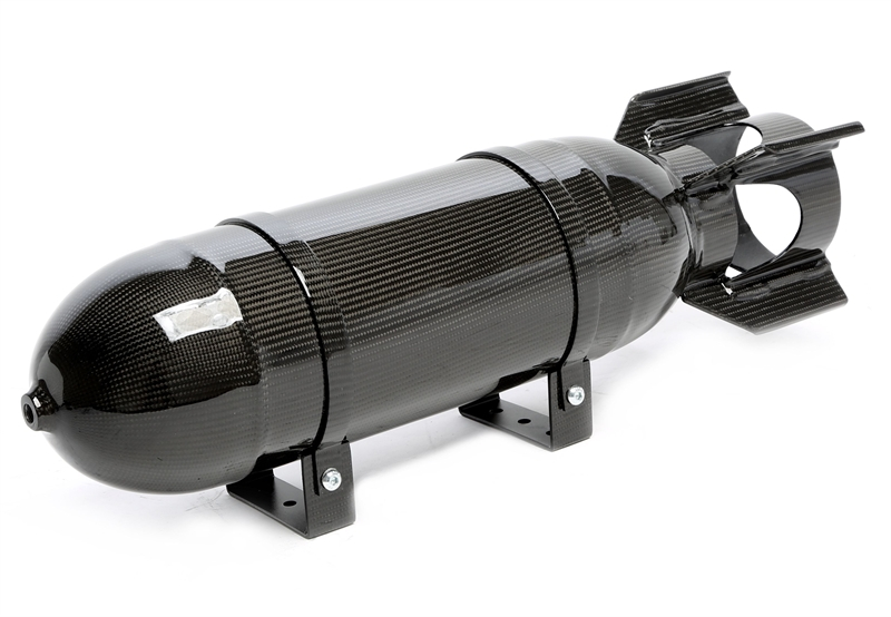 TA Technix Lufttank "Military Look" 11,5 Liter schwarz mit echt Carbon Furnier