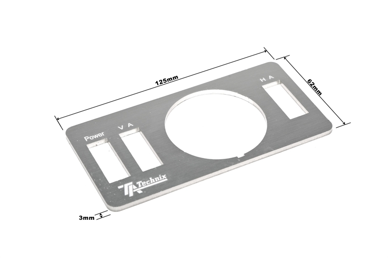 TA Technix / Viair pressure indicator holder / frame brushed aluminium