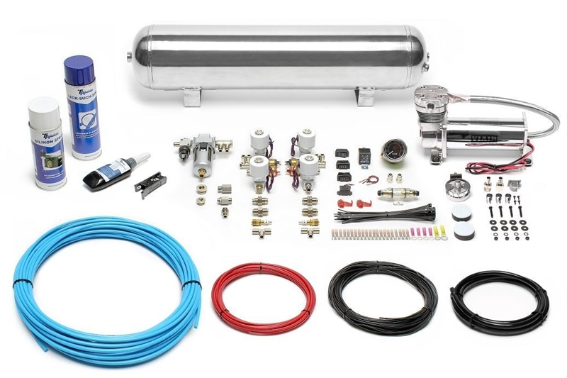 TA Technix Air Generation Kit 480 Viair Compressor / 19L Chrome Tank / Display Black / Hose Light Blue