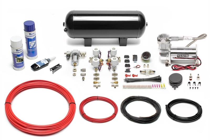 TA Technix Air Generation Kit 380 Viair Compressor / 11,5L Black Tank / Display Black / Hose Red