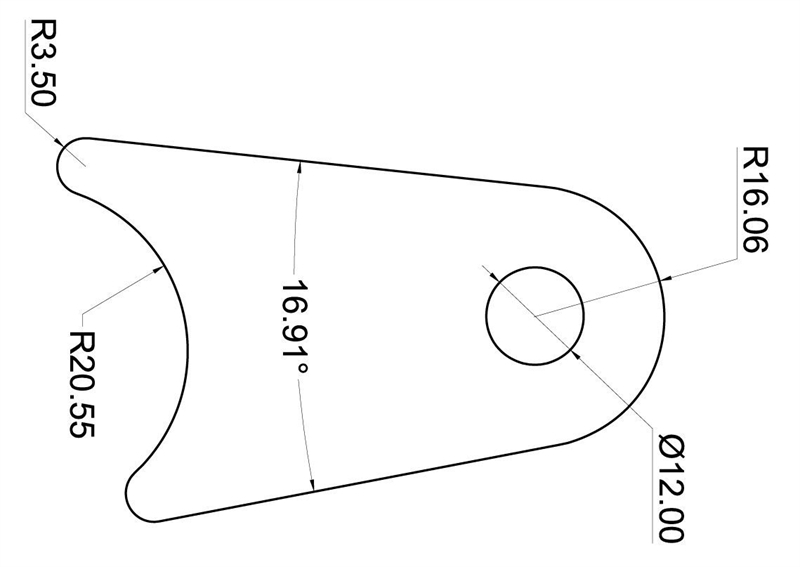 TA Technix universelle 1-5/8" Anschweisslasche, Stoßdämpferaufhängung