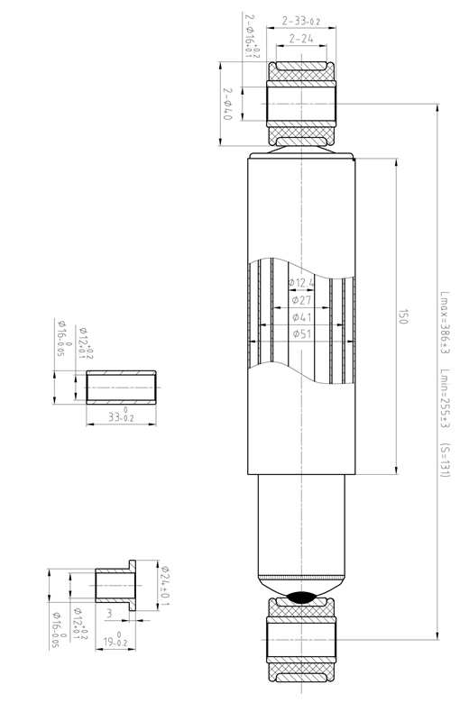 TA Technix GmbH - TA Technix Anschlagpuffer / Federwegbegrenzer passend zu  GFMA01HA, GFMA02HA, AU02V, GFAU02VA, GFHO02HA, GFAU07VA