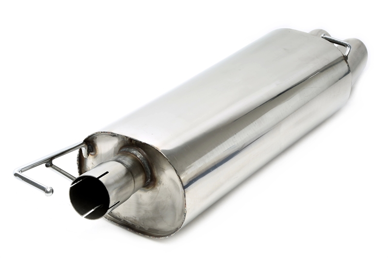 TA Technix Endschalldämpfer 2x76mm aus Rennsportanlage RSG4E276SC passend für Audi A3 8L / Seat Leon 1M / VW Golf IV