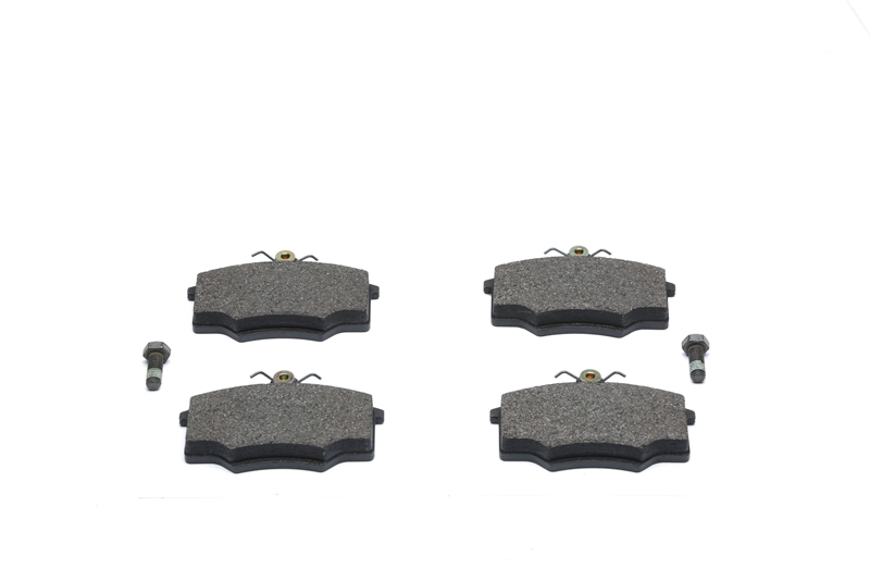 Brake pad set for disc brakes front axle, suitable for Audi 80, Coupe (B1/B2)/ Seat Cordoba, Ibiza, Toledo (6K/1L)/ VW Caddy (14), Golf I + Cabrio, Golf II+III, Jetta I+II, Passat (32B), Polo (6K), Santana (32B), Scirocco I+II, Vento