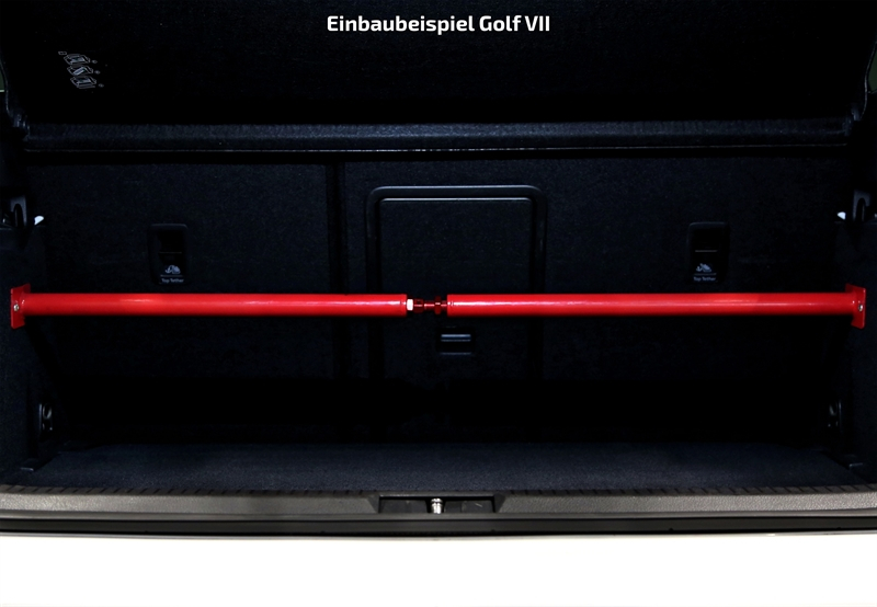 TA Technix Stahl-Domstrebe hinten passend für Audi A3 8L / Seat Toledo 1M / Leon 1M / Skoda Octavia 1U / VW Golf IV-VIII / Bora 1J / Scirocco III