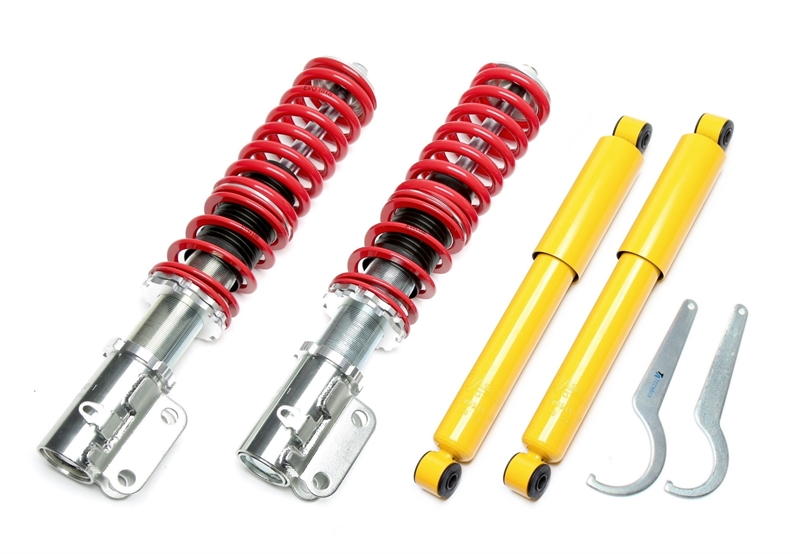 TA Technix Coilover Suspension - Deep Version suitable for - Front+Rear Seat Inca / VW Caddy II Typ 9K_
