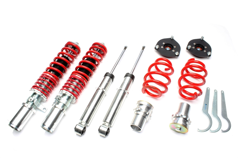 TA Technix Threaded Suspension - Deep Version suitable for - Audi A3 (8P)/ Seat Altea, Leon, Toledo III (1P/5P)/ Skoda Octavia, Superb (3Z/3T)/ VW Beetle , Eos, Golf V+VI, Golf Cabriolet, Golf Plus, Jetta III+IV, Passat, Passat CC, CC, Scirocco, Tour