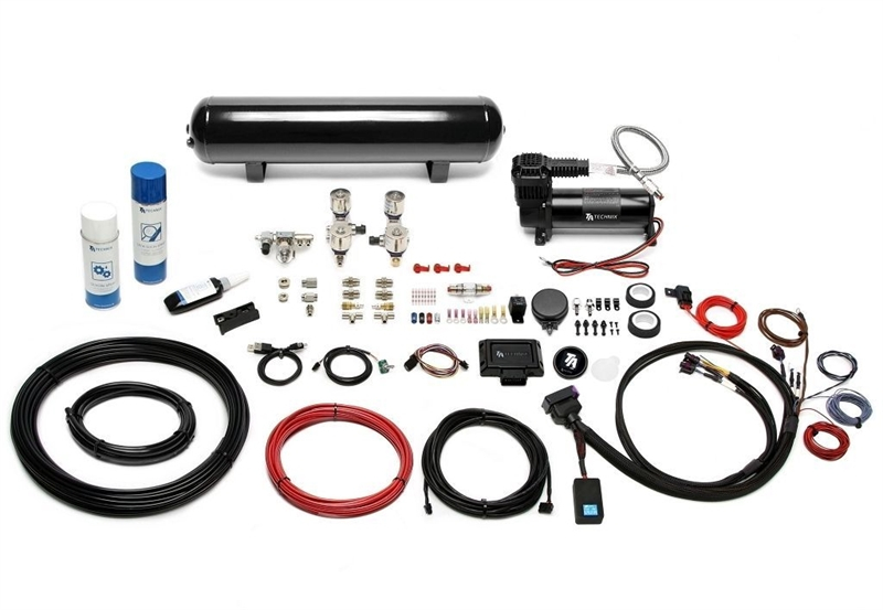 TA Technix Airmanagement inklusive Lufterzeugungskit mit TA Technix 444C Kompressor in schwarz / 19L Schwarzer Tank / Schlauch Schwarz